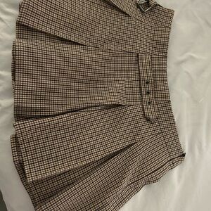 Pull&bear mini skirt size M. 
Cream, brown color